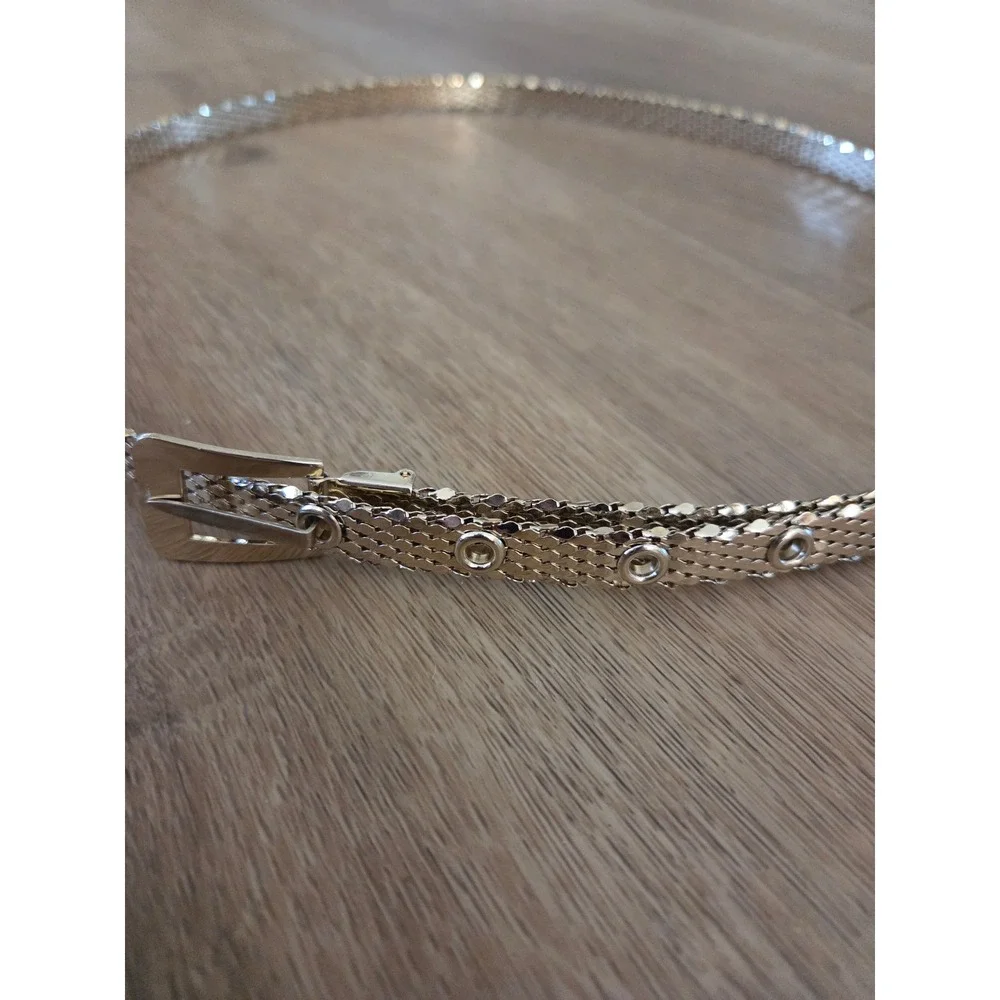Whiting & Davis Vintage‎ Gold Mesh Belt